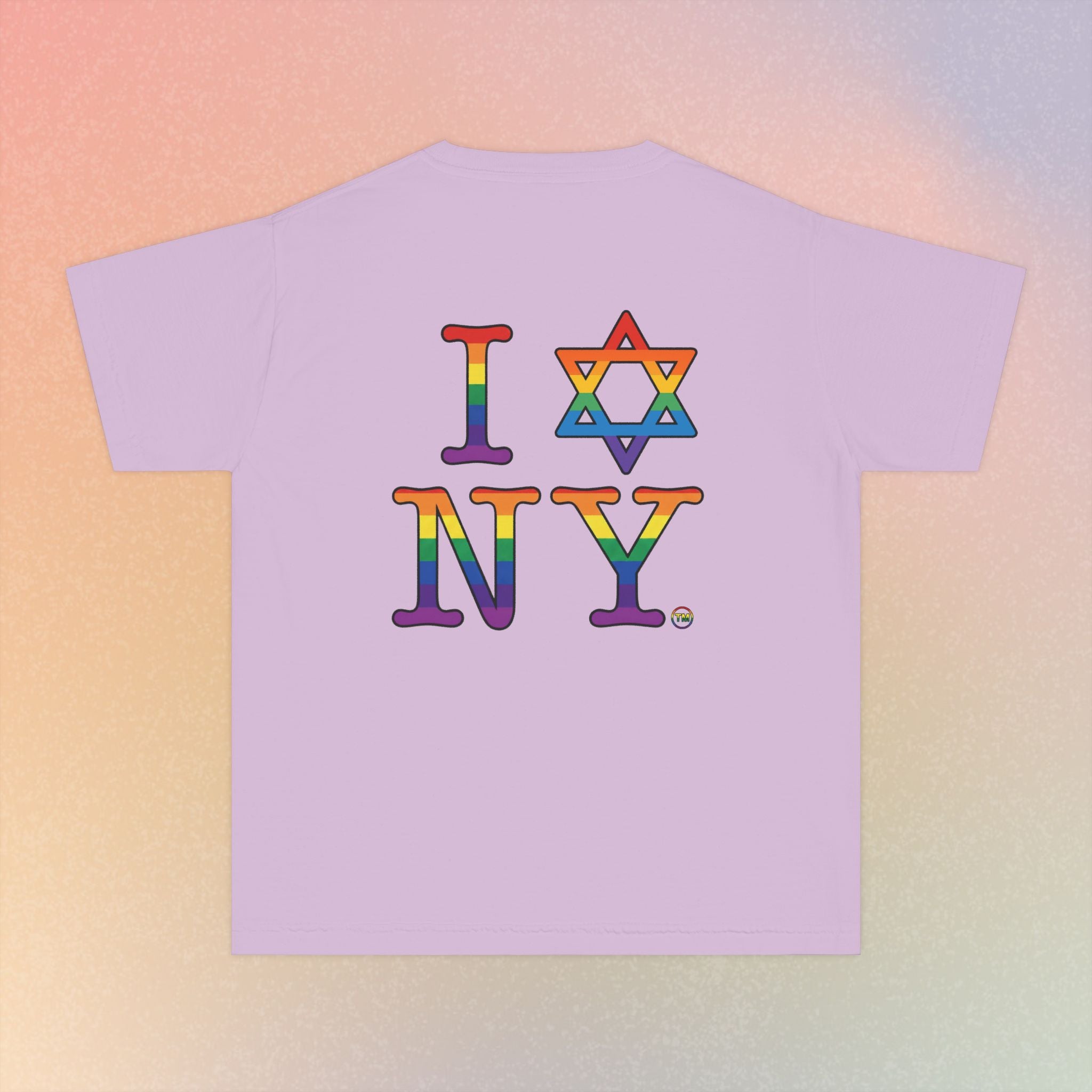 I Love NY Jewish Star LGBTQ Pride Youth Midweight Tee