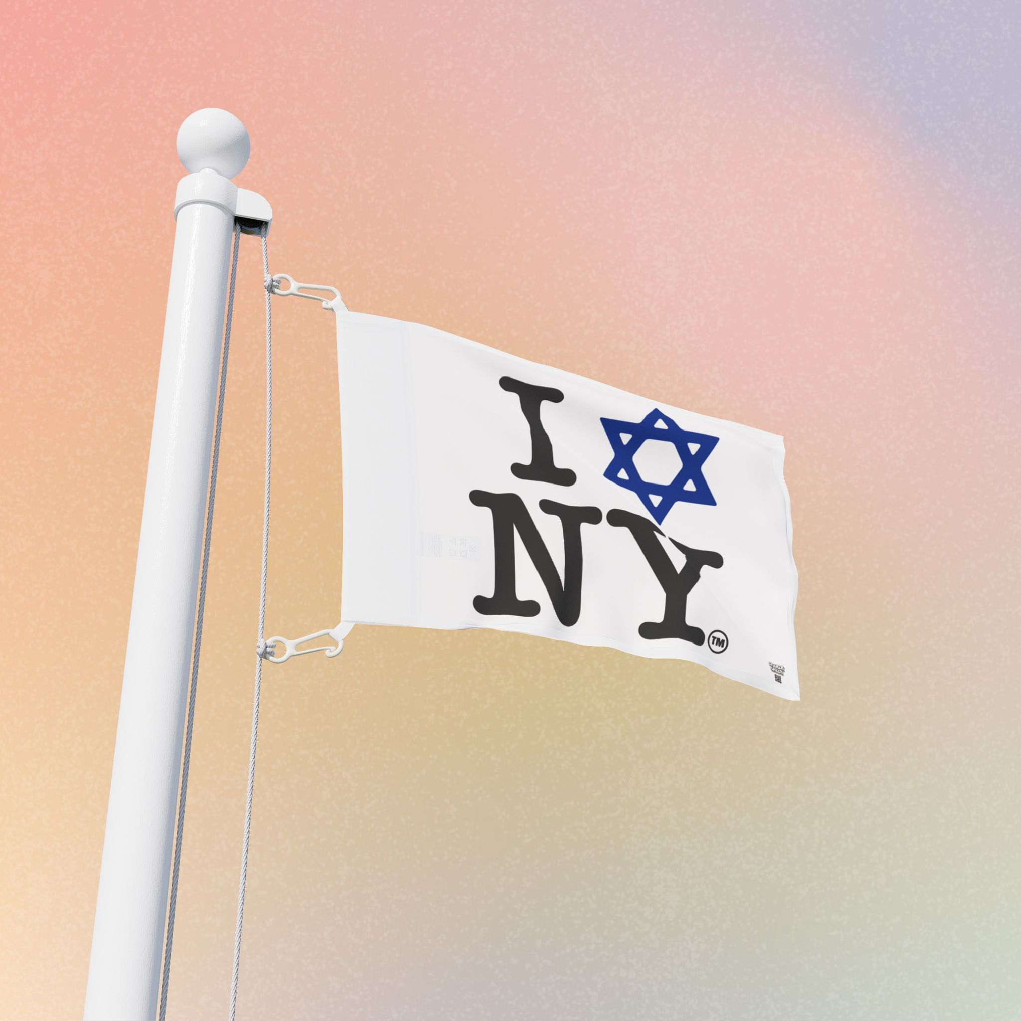 I Love NY Magen David Flag | Jewish New York Pride Flag
