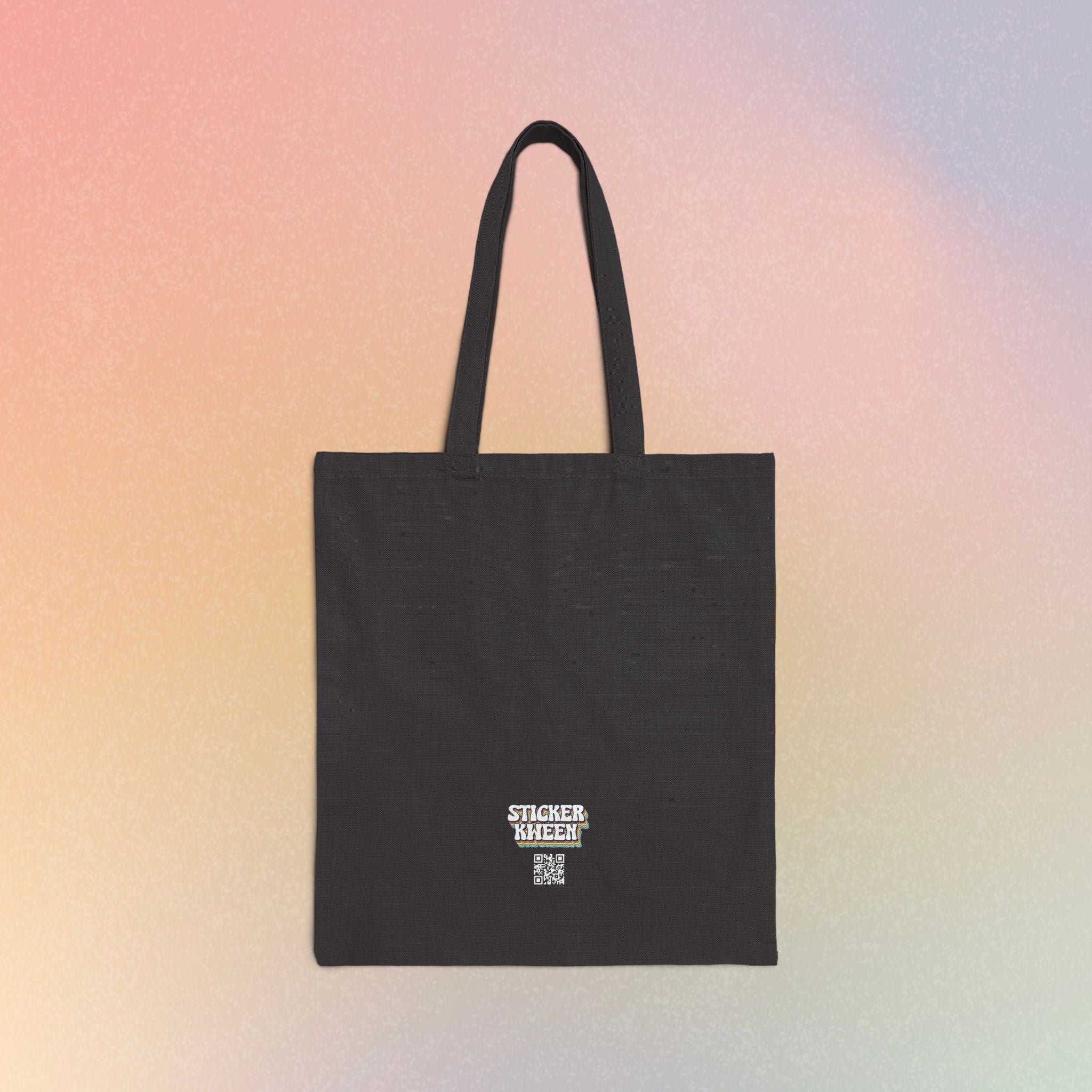 Nice Jewish Girl Canvas Tote Bag — Retro Script Jewish Pride Shopper