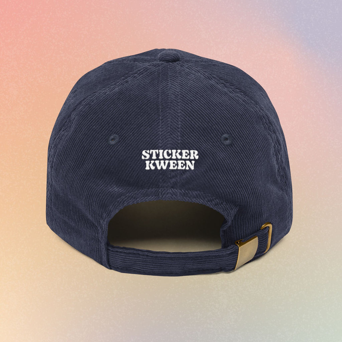 Brooklyn Hebrew Font Vintage Corduroy Cap (Embroidery)