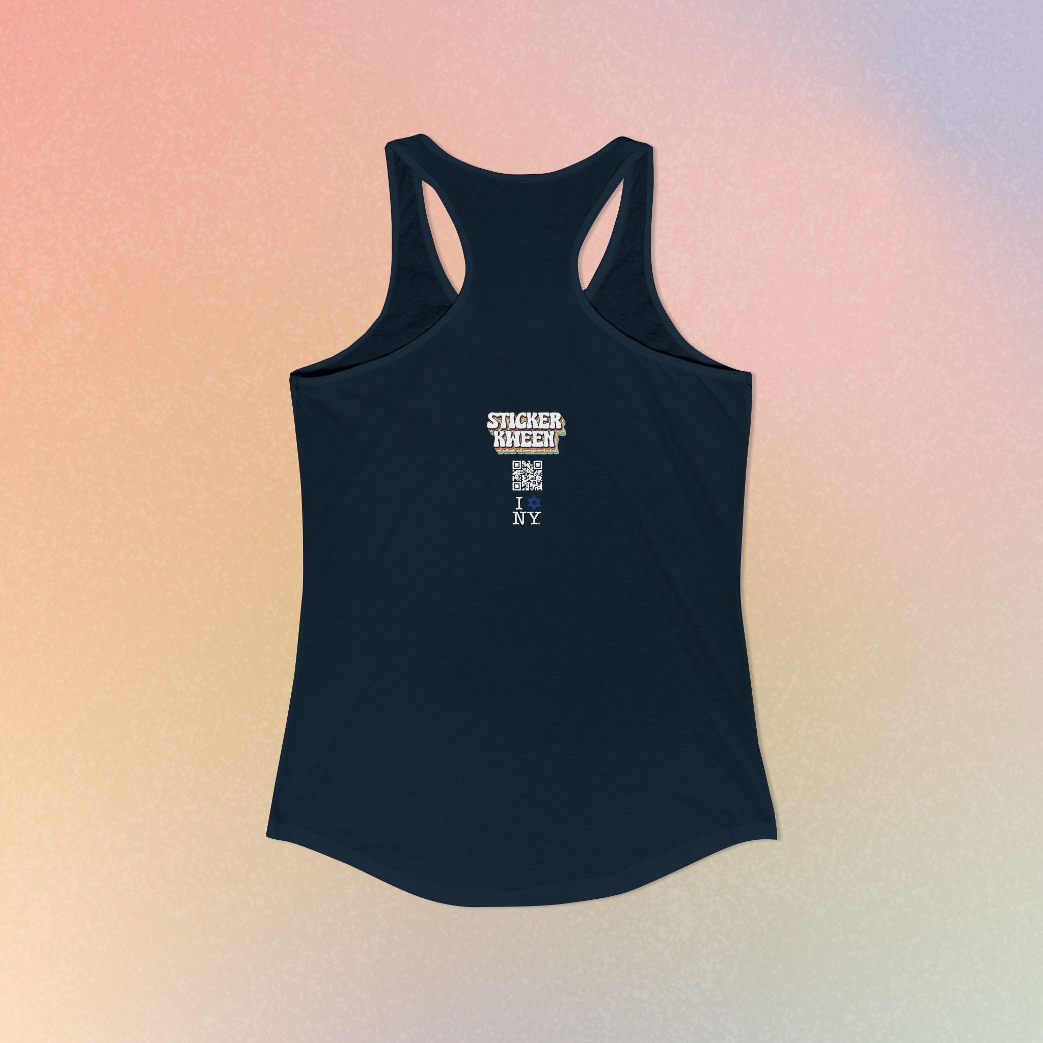 I Love NY Jewish Star Women's Ideal Racerback Tank
