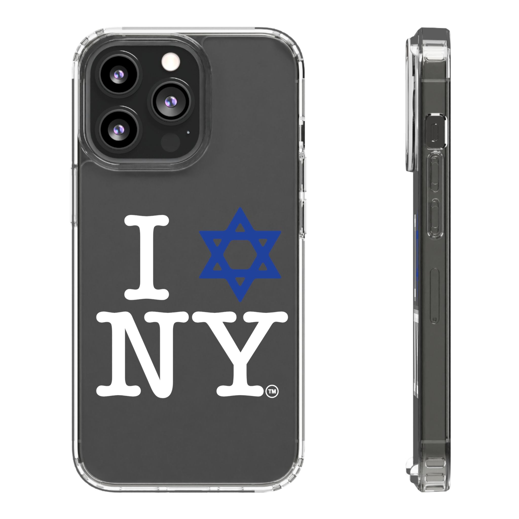 I Love NY Jewish Star Phone Case | Clear Case, Jewish New York Design