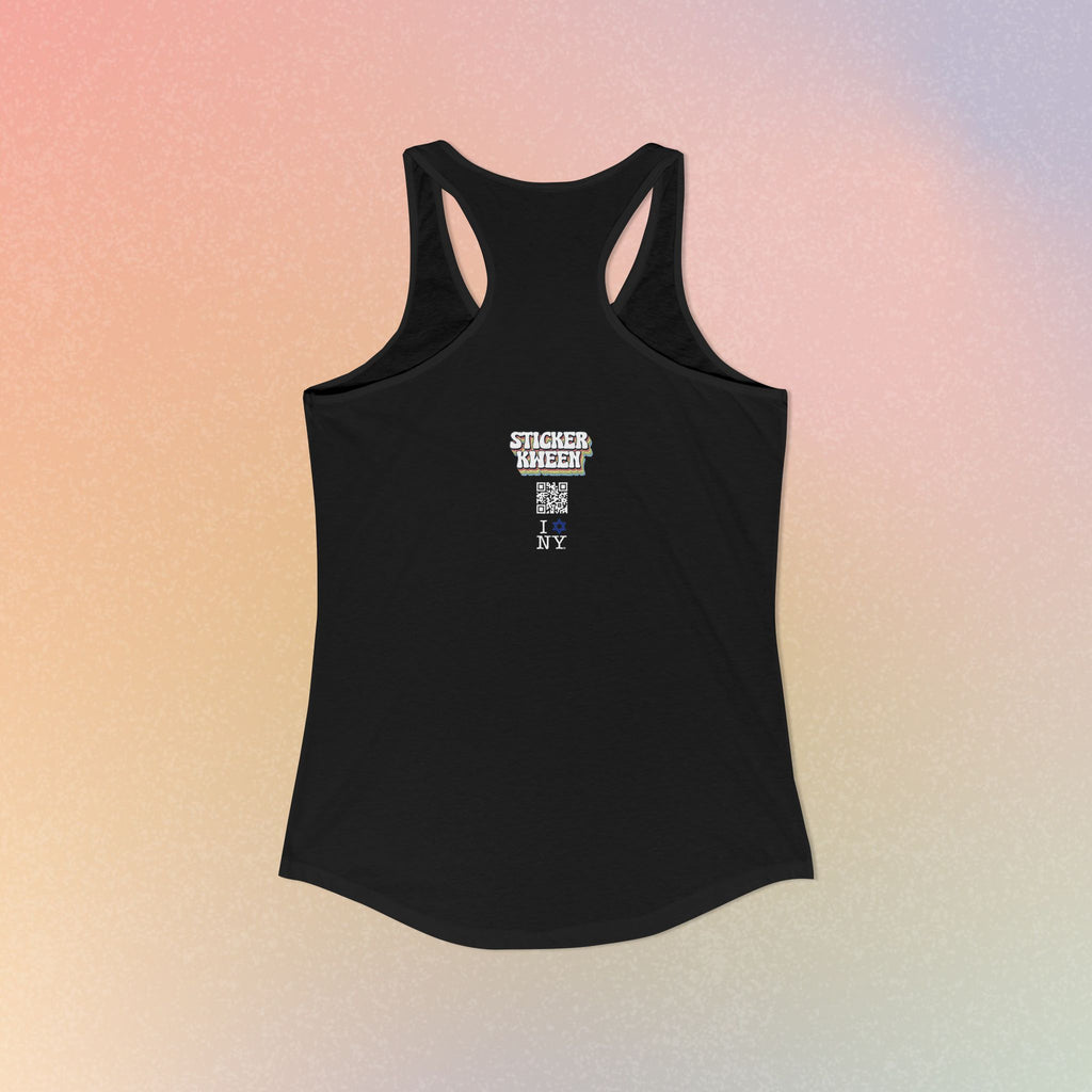 I Love NY Jewish Star Women's Ideal Racerback Tank