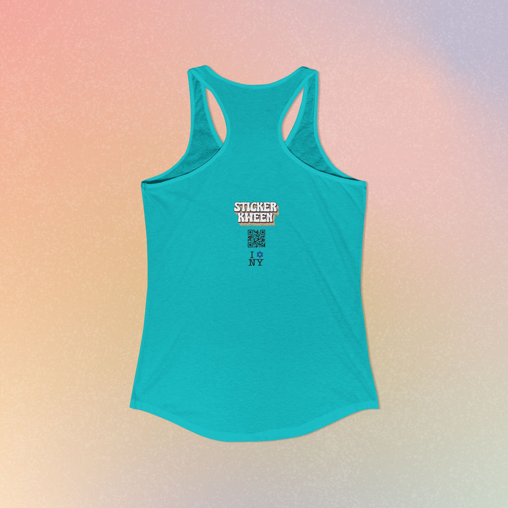 I Jewish Star Love NY Women's Racerback Tanktop