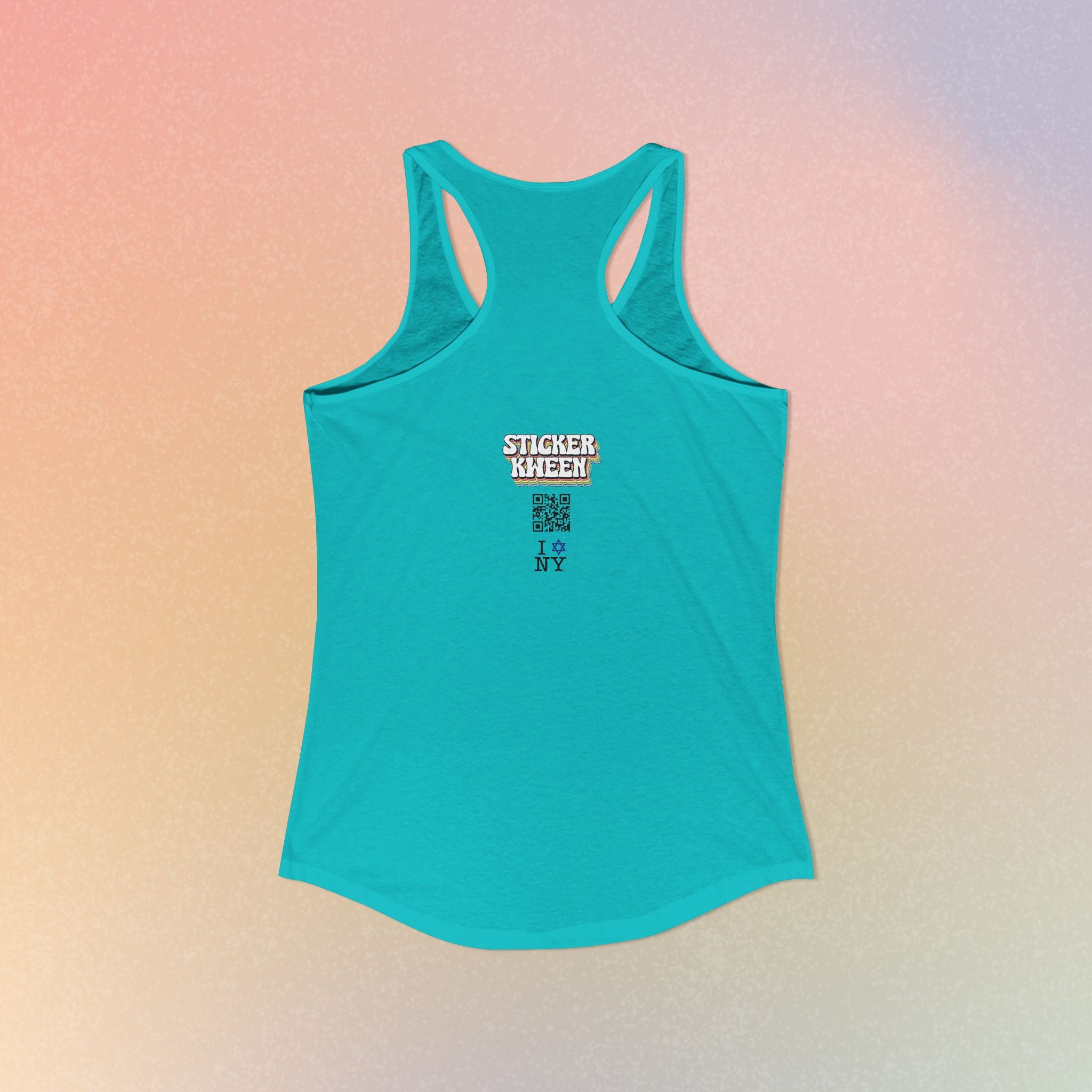 I Jewish Star Love NY Women's Racerback Tanktop