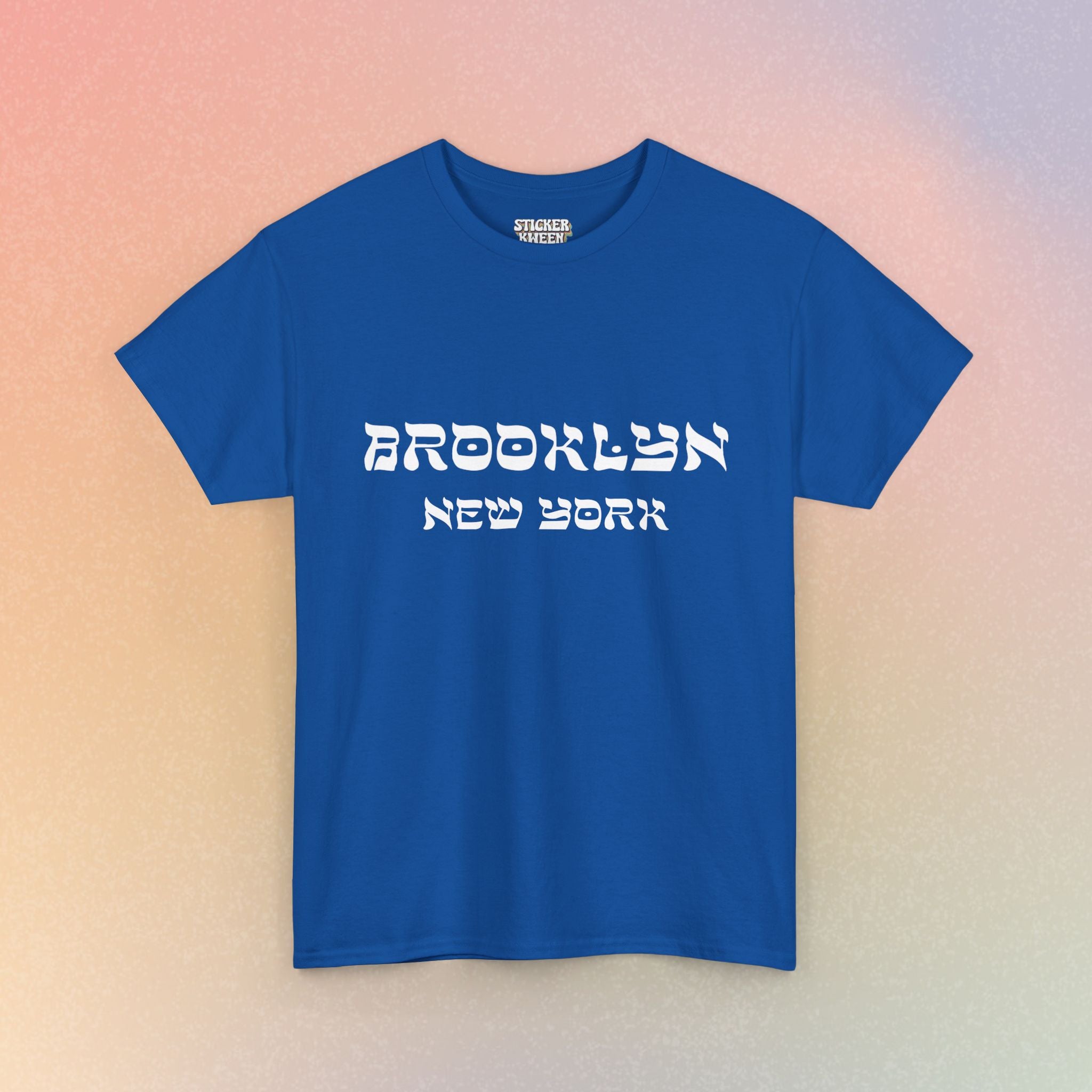 Brooklyn New York Hebrew Script - Unisex Heavy Cotton Tee
