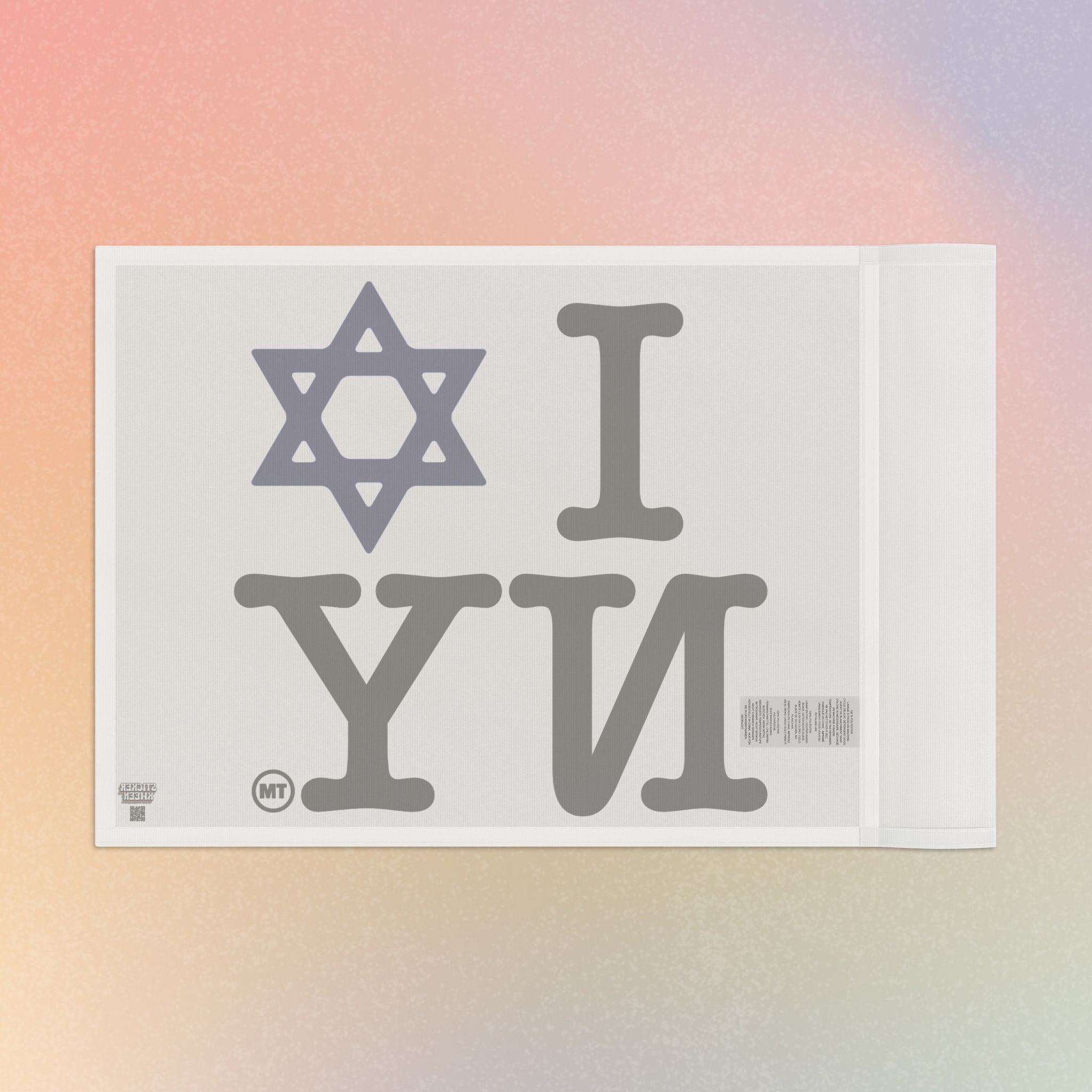 I Love NY Magen David Flag | Jewish New York Pride Flag