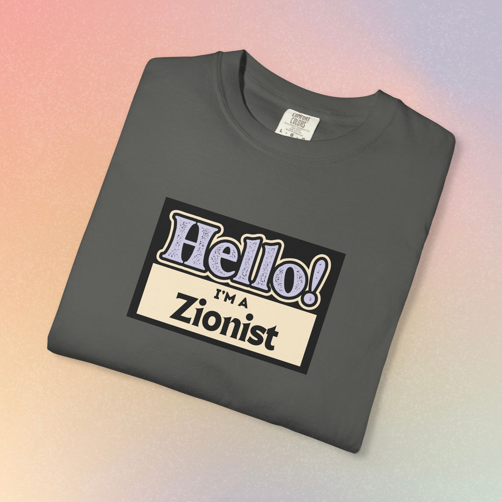 "Hello! I'm a Zionist" Graphic Tee - Jewish Pride T-Shirt