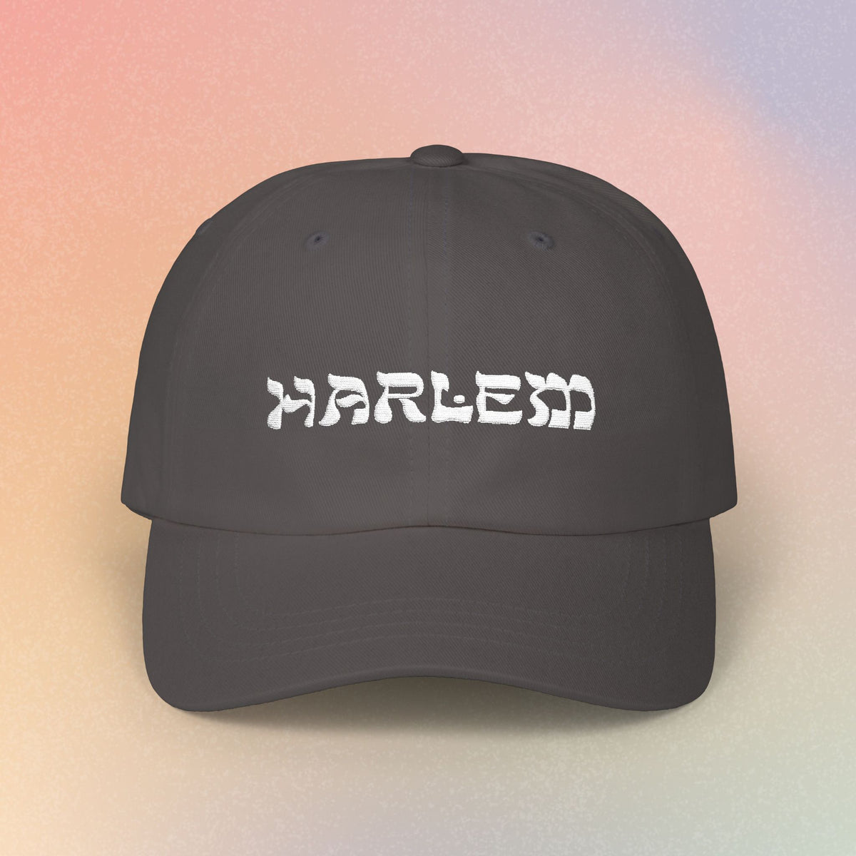 Harlem Hebrew Style Font Baseball Cap - New York Jewish Pride (Dark Colors)