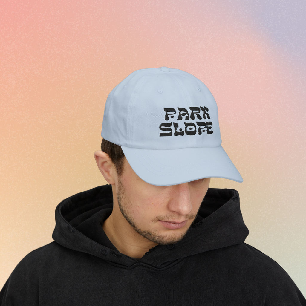 Park Slope Hebrew Font Baseball Cap | NYC Jewish Pride (Light Colors)