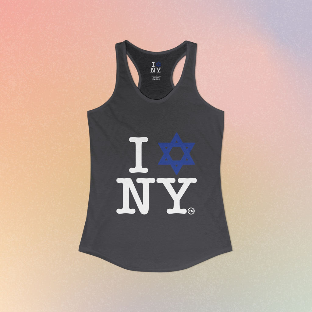 I Love NY Jewish Star Women's Ideal Racerback Tank
