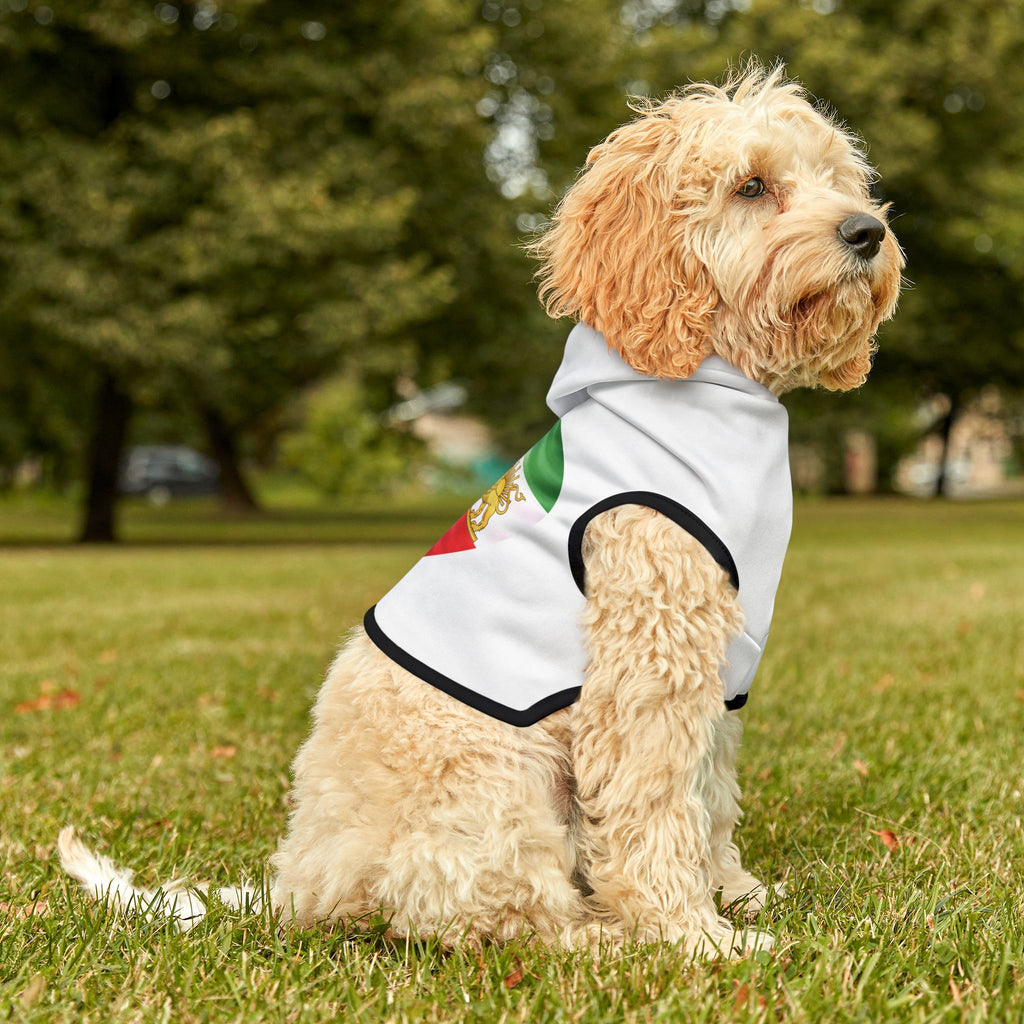Persian Israeli Flag Flag Heart Pet Hoodie (Jewish/Persian Pride)