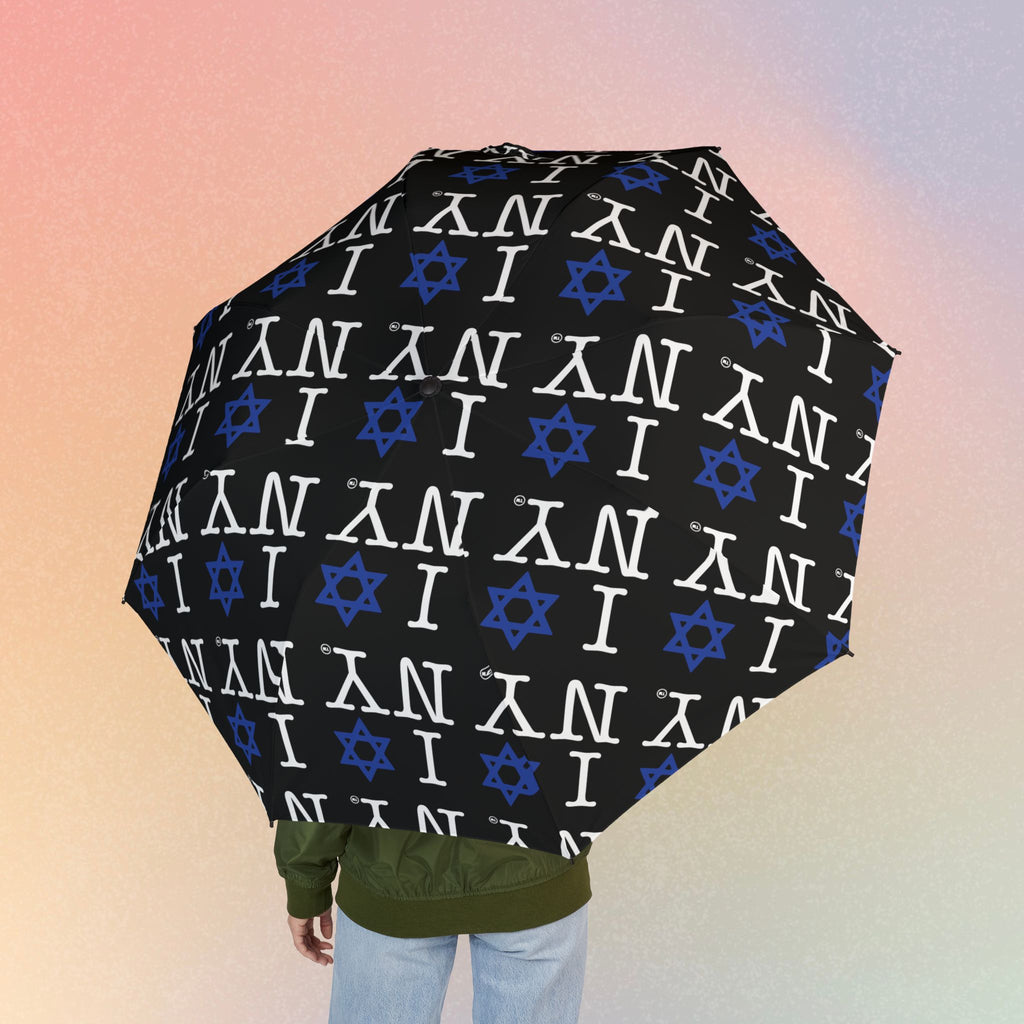 I Love NY Jewish Star Umbrella - New York Jewish Pride