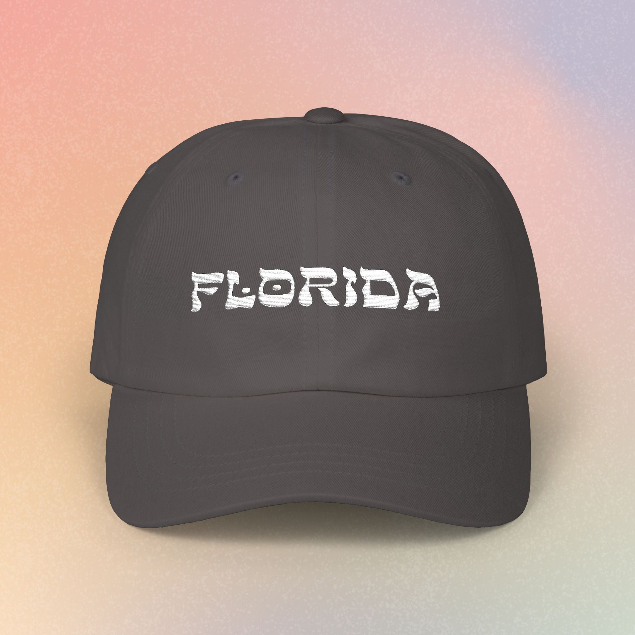 Florida Hebrew Style Font Baseball Hat | Florida Jewish Pride (Dark Colors)