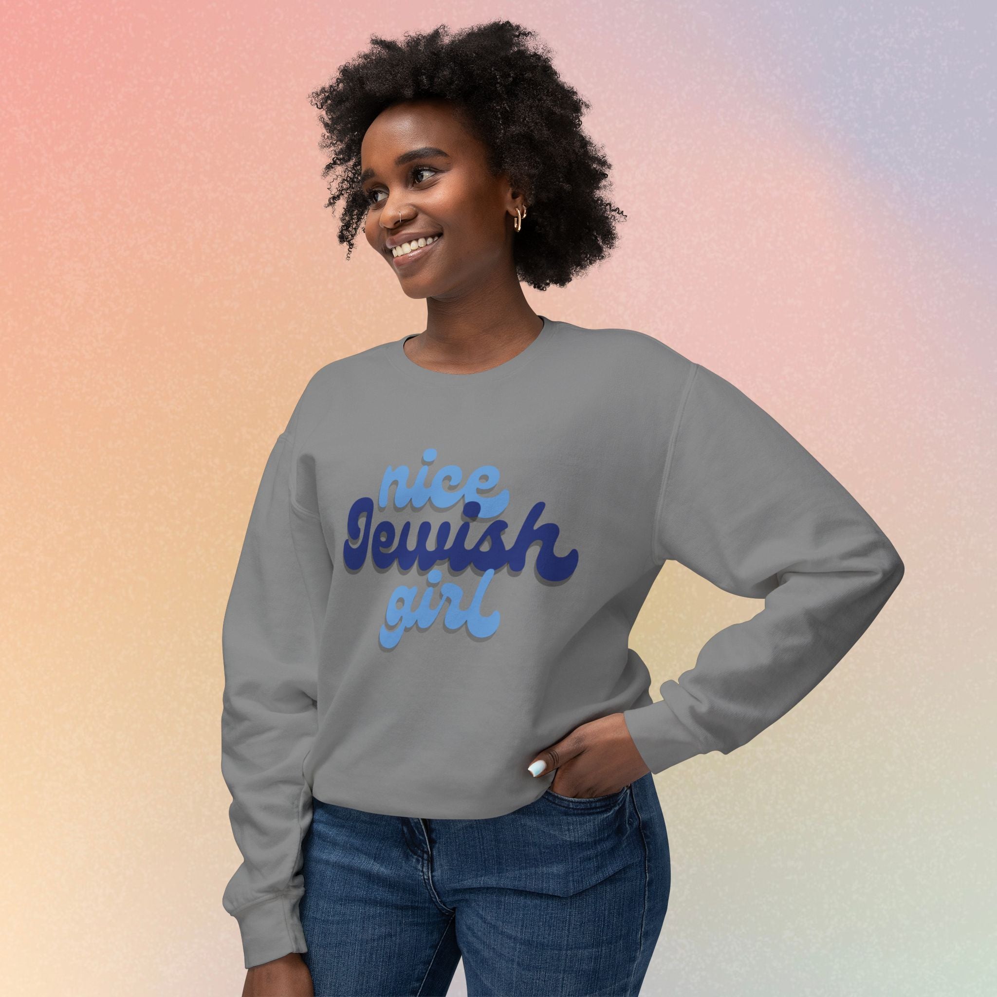 Nice Jewish Girl Sweatshirt | Female Jewish Pride Crewneck