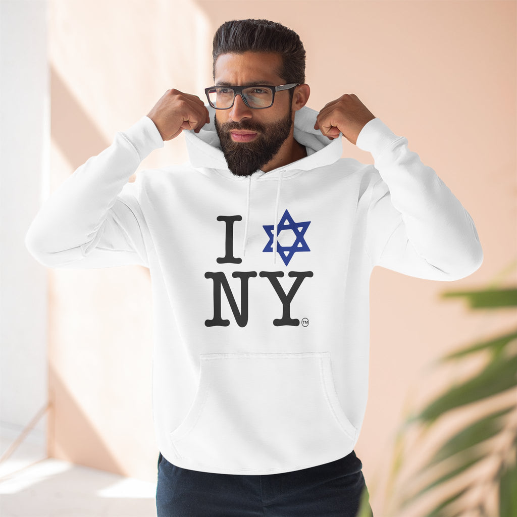 I Love NY Jewish Star Hoodie | Jewish New York Pride