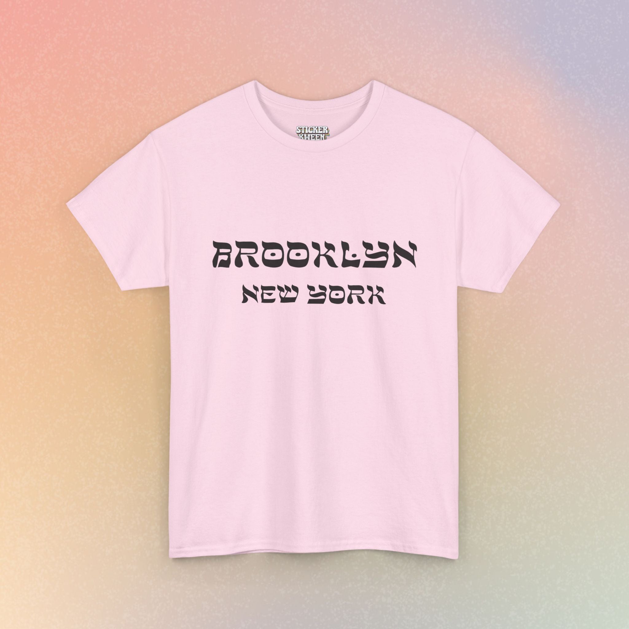 Brooklyn New York Hebrew Script - Unisex Heavy Cotton Tee