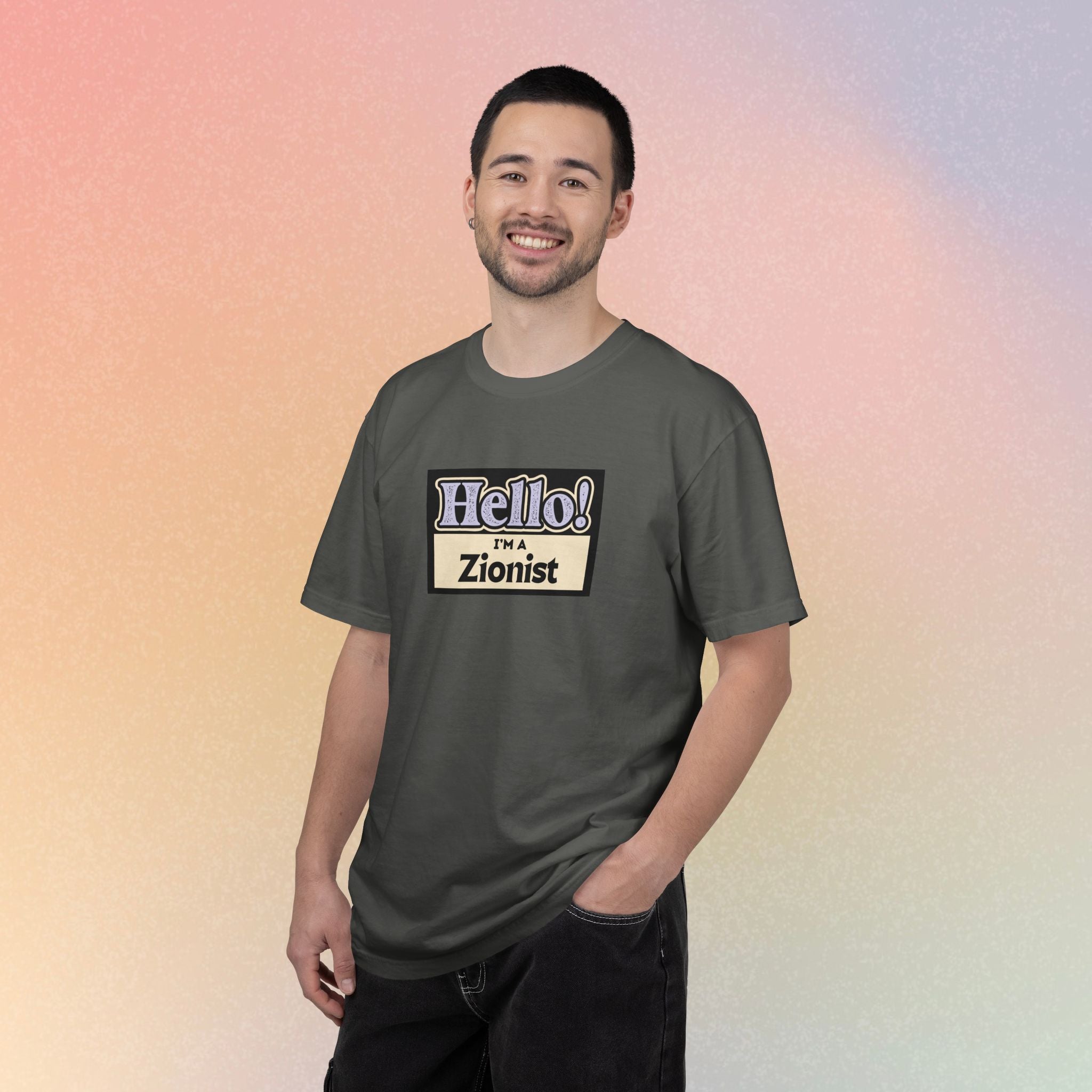 "Hello! I'm a Zionist" Graphic Tee - Jewish Pride T-Shirt
