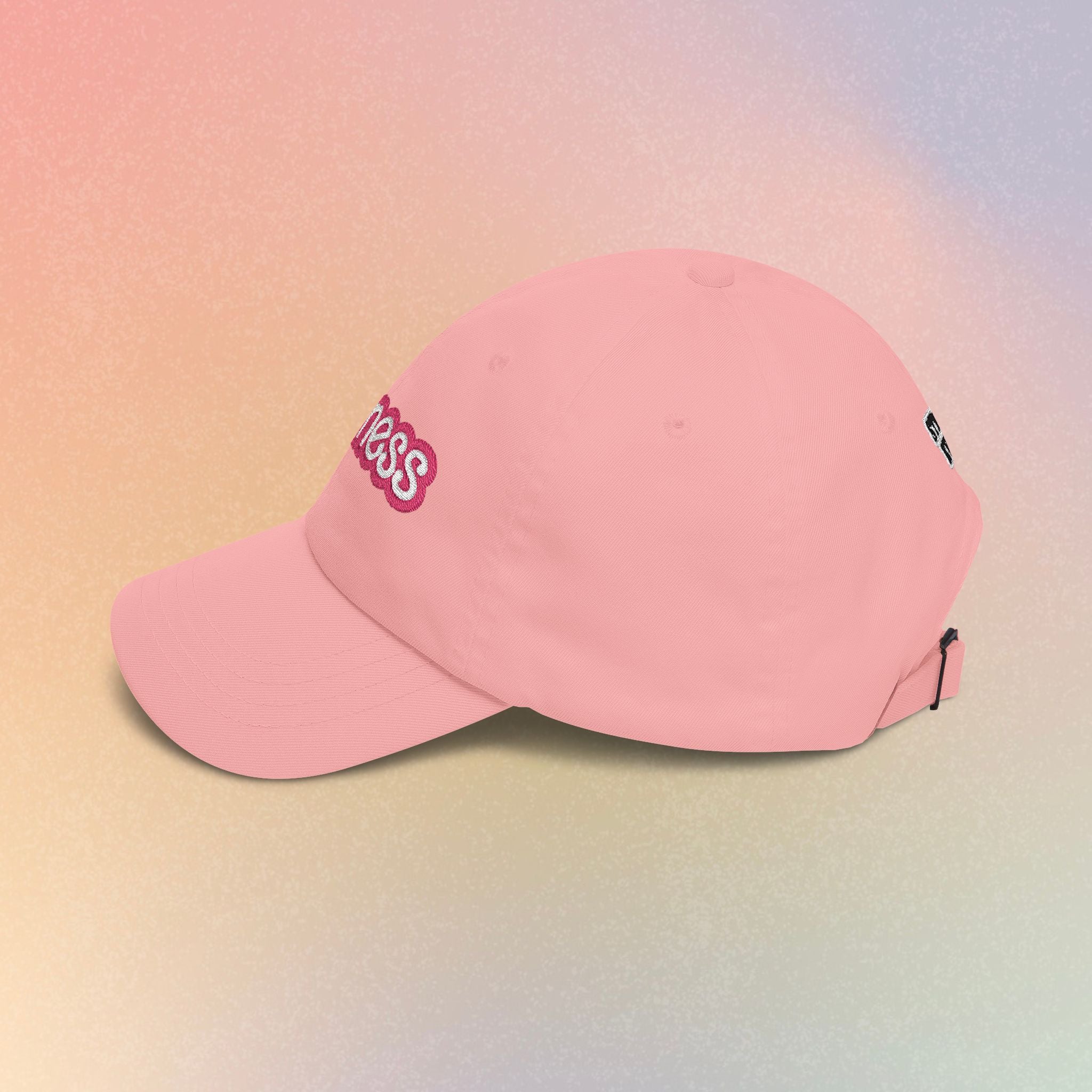 Zioness Embroidered Baseball Cap – Pink Barbie Font Jewish Pride Baseball Hat
