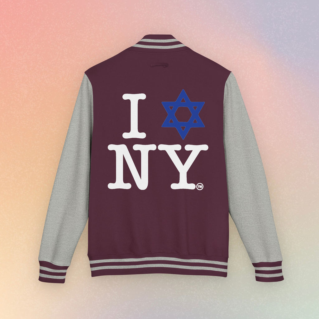 I NY Star of David Letterman Jacket | Jewish New York Varsity Jacket