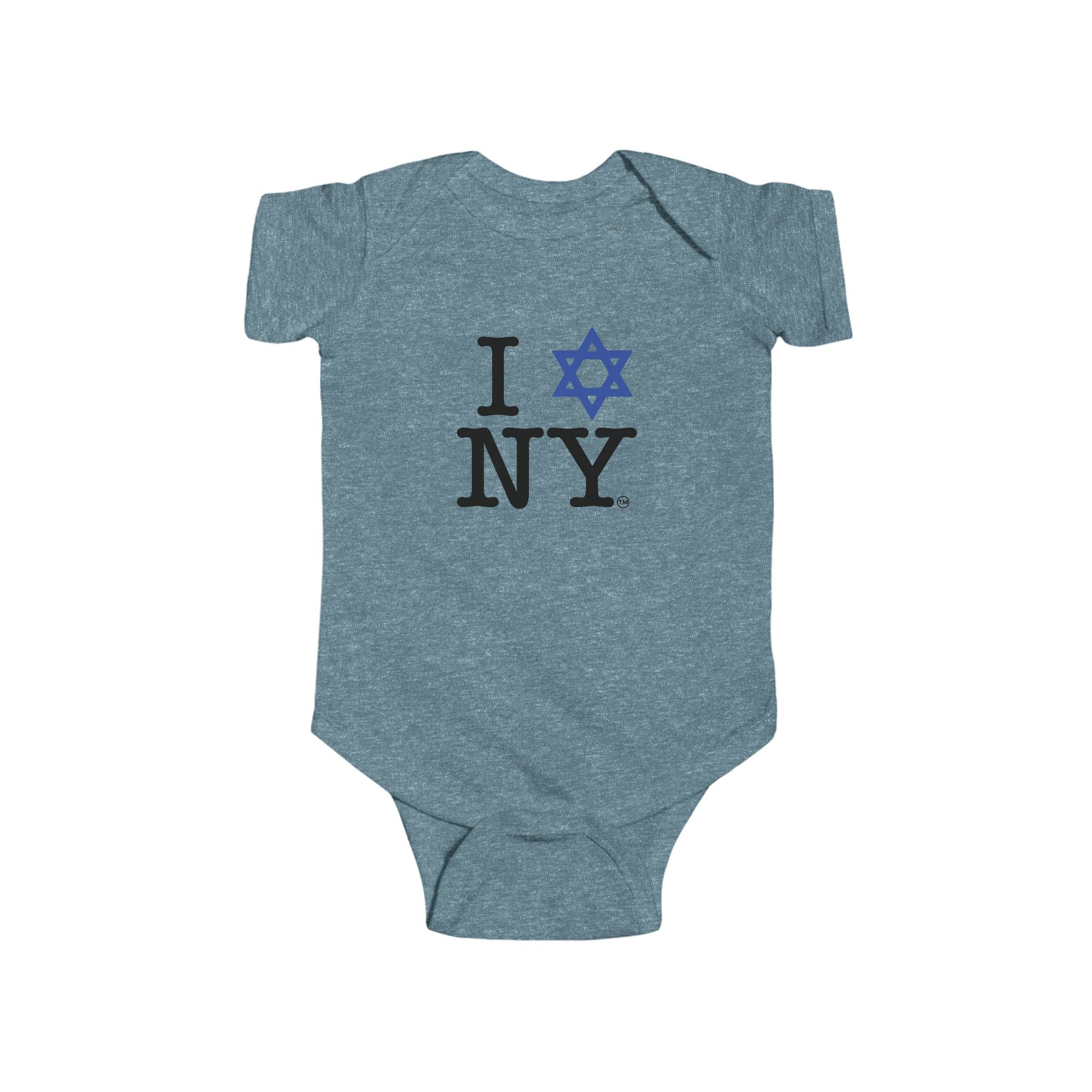 I Love NY Star of David Infant Onesie | Jewish New York Pride