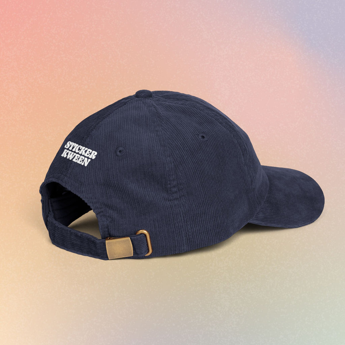 Brooklyn Hebrew Font Vintage Corduroy Cap (Embroidery)