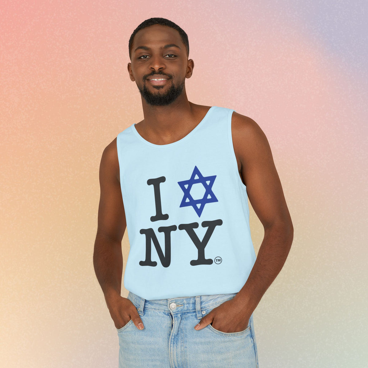 I Love NY Jewish Star Tank Top — Jewish NYC Pride Israel Love Sleeveless Tee