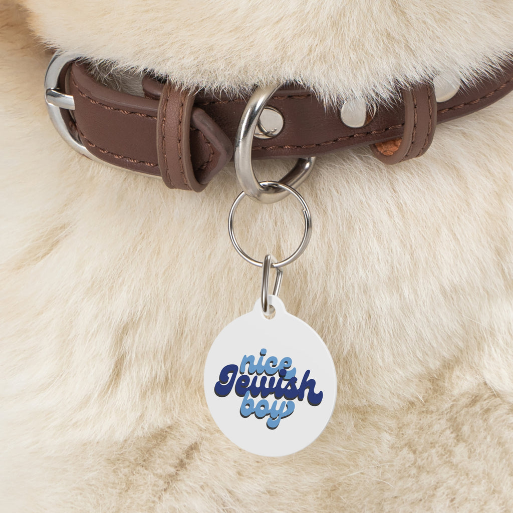 Nice Jewish Boy Pet Tag
