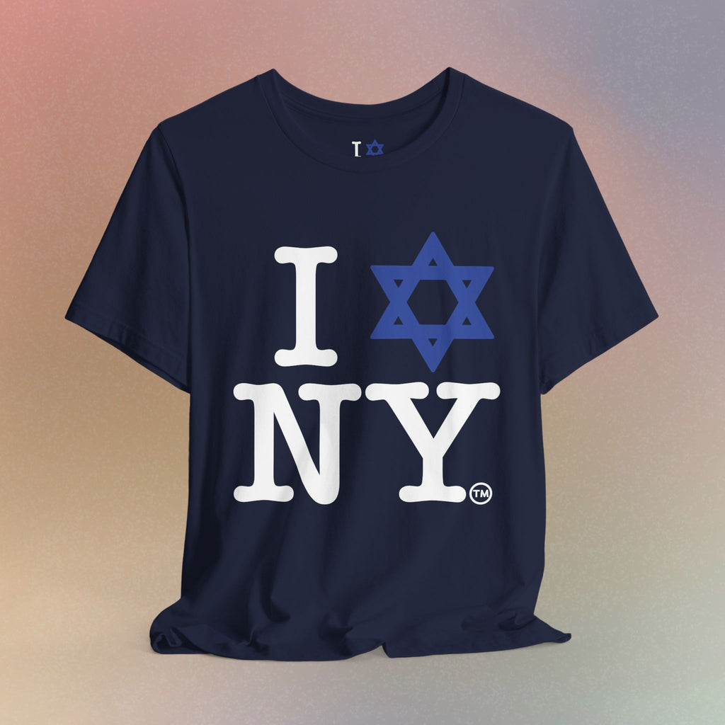 I Love New York Jewish Star of David T-Shirt - Jewish New York Pride
