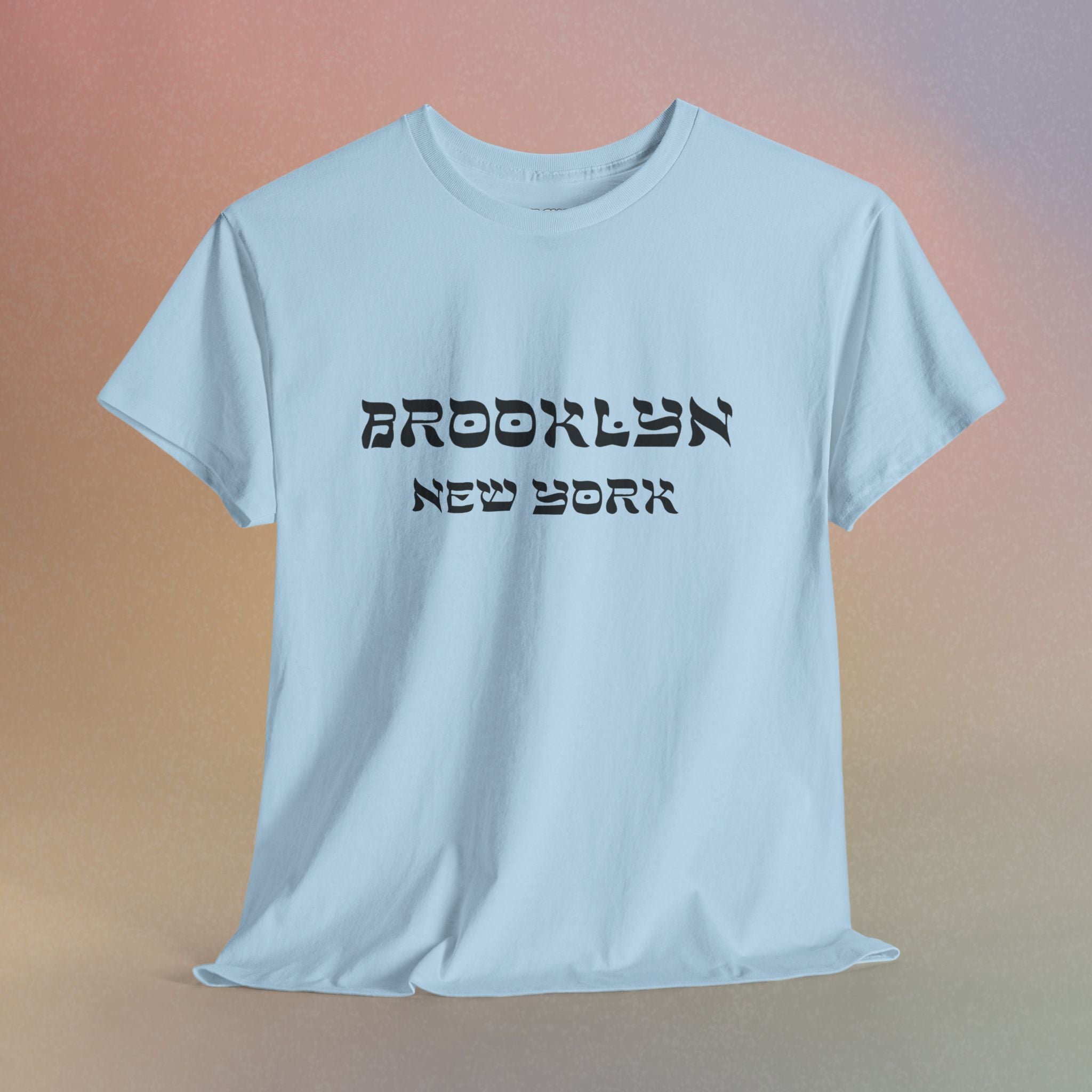 Brooklyn New York Hebrew Script - Unisex Heavy Cotton Tee