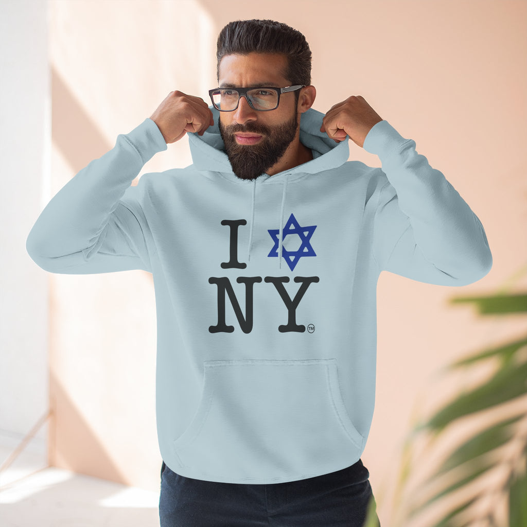 I Love NY Jewish Star Hoodie | Jewish New York Pride