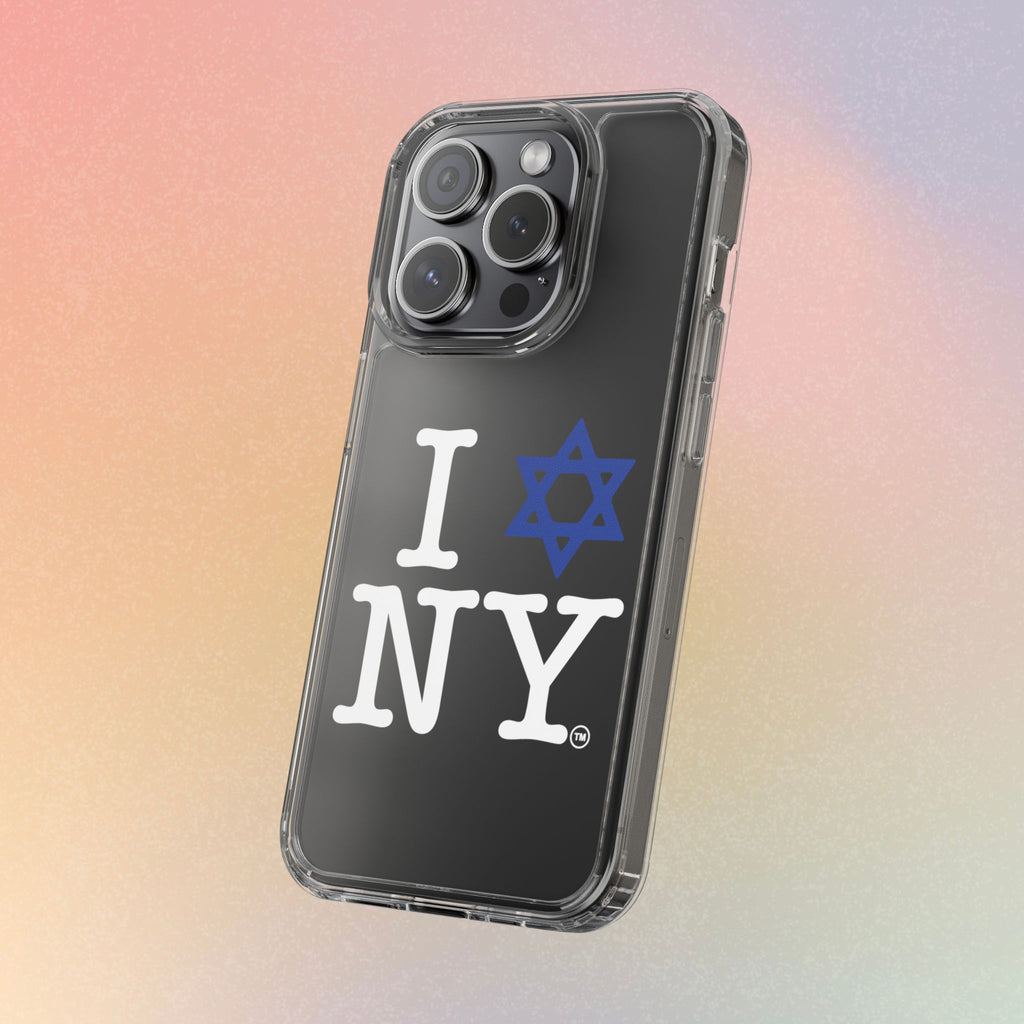 I Love NY Jewish Star Phone Case | Clear Case, Jewish New York Design