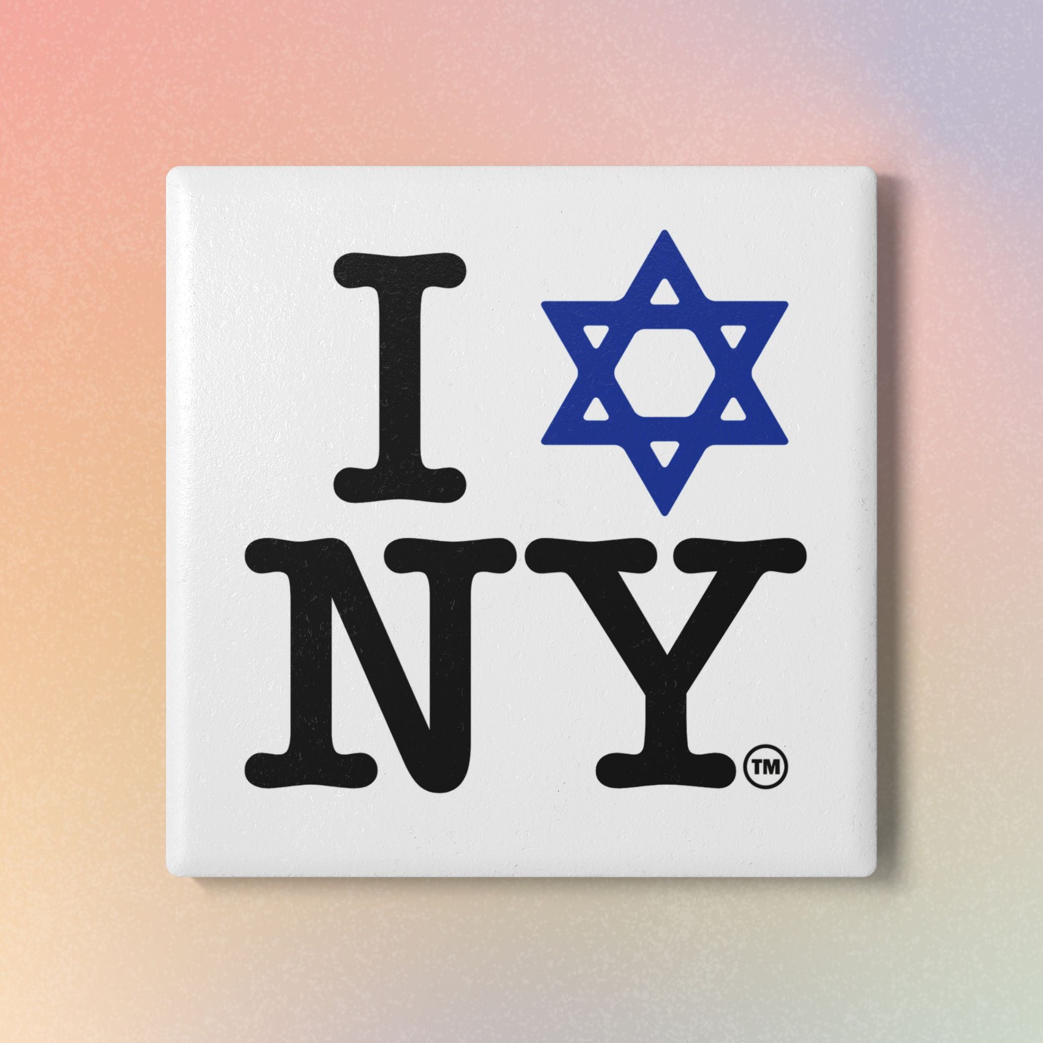 I love NY Jewish Star Ceramic Coasters