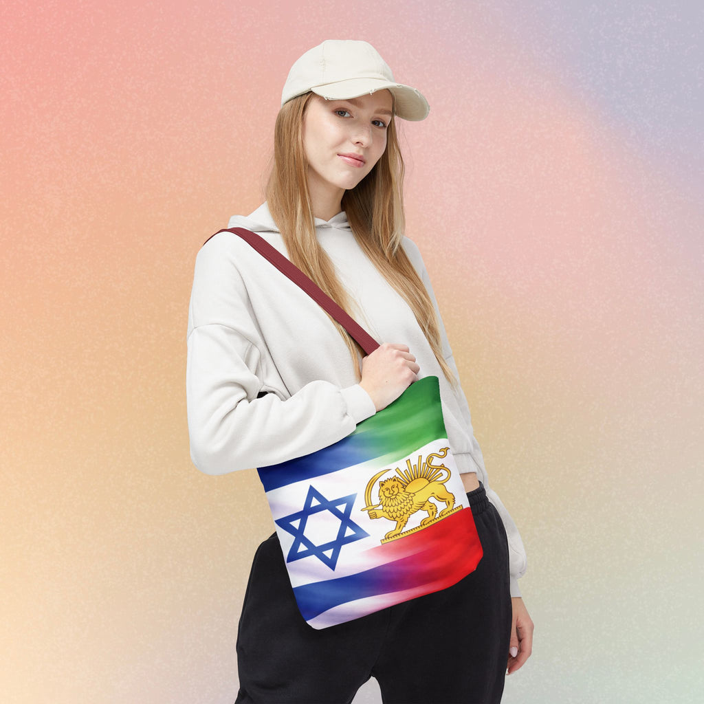 Persian-Israeli Flags Solidarity Tote Bag