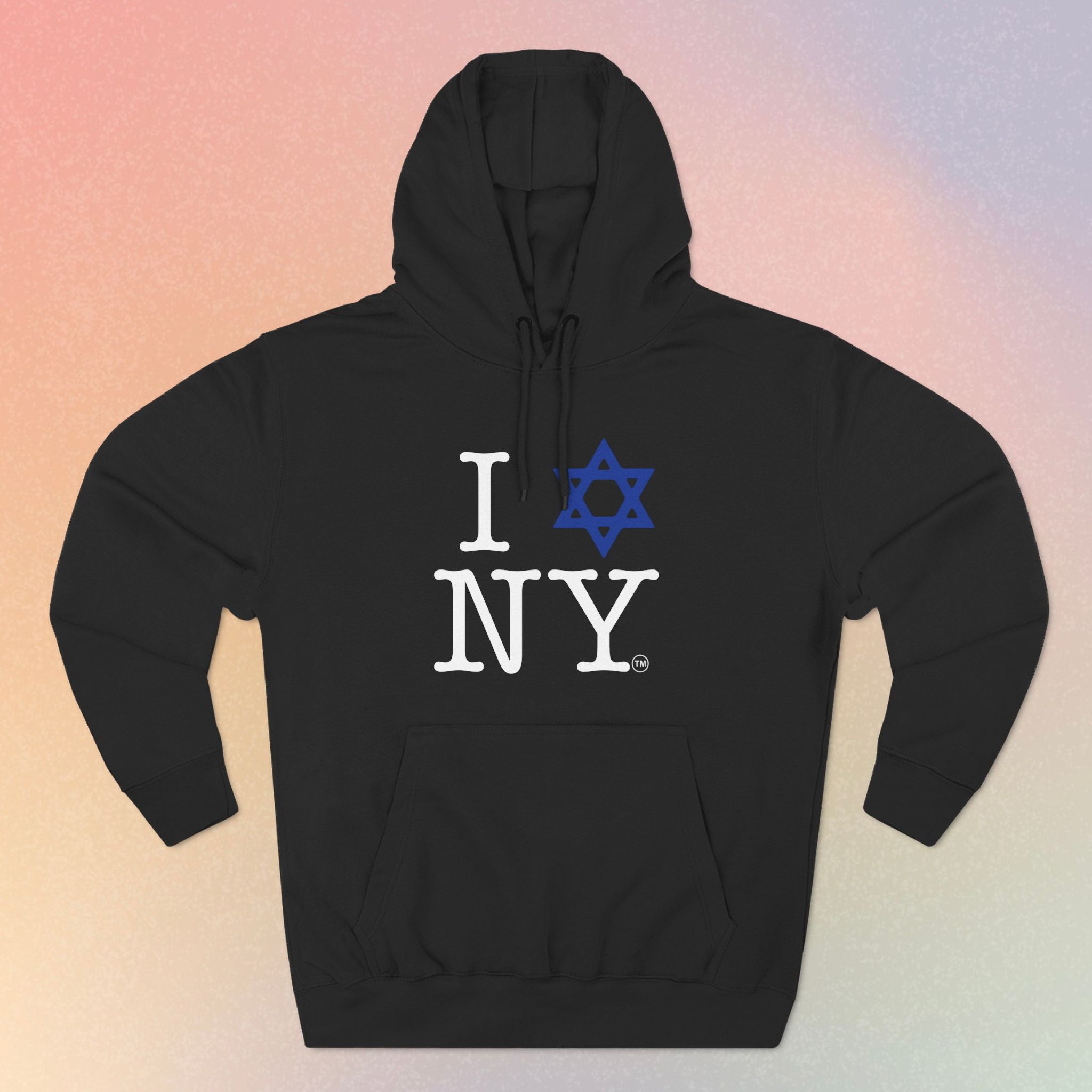 I Love NY Jewish Star Hoodie | Jewish New York Pride