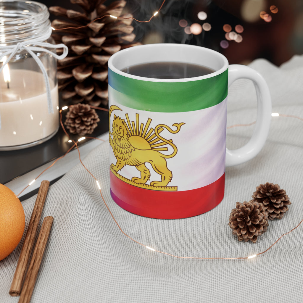 Israeli Flag and Persian Lion Flag Mug