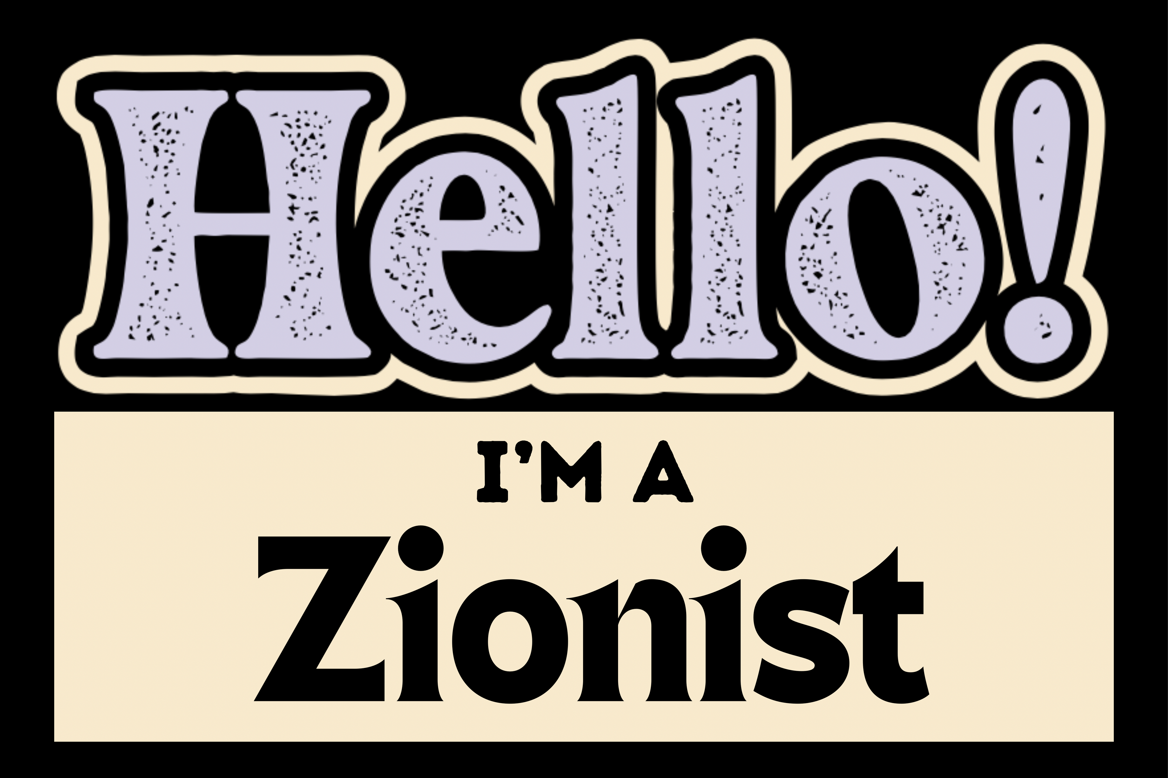Hello, I'm a Zionist Sticker