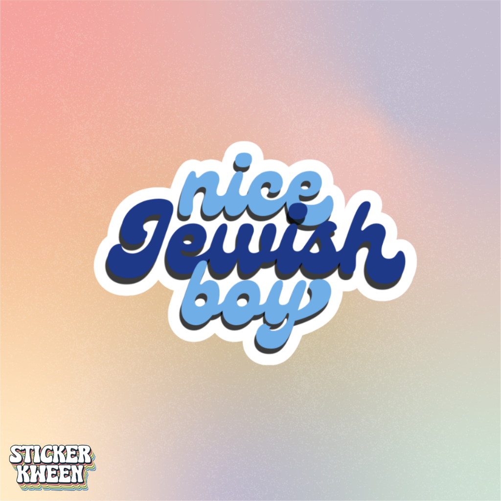 Nice Jewish Boy Sticker