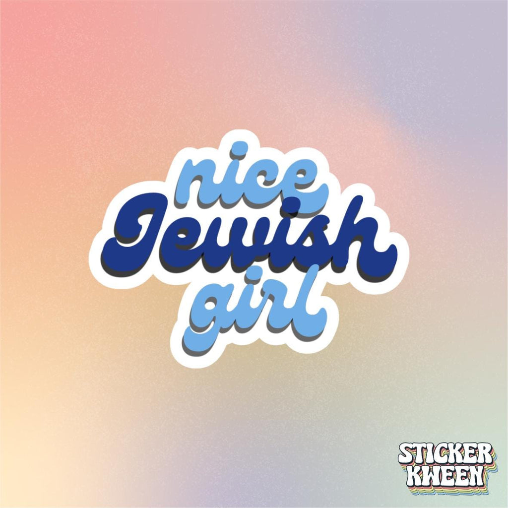 Nice Jewish Girl Sticker