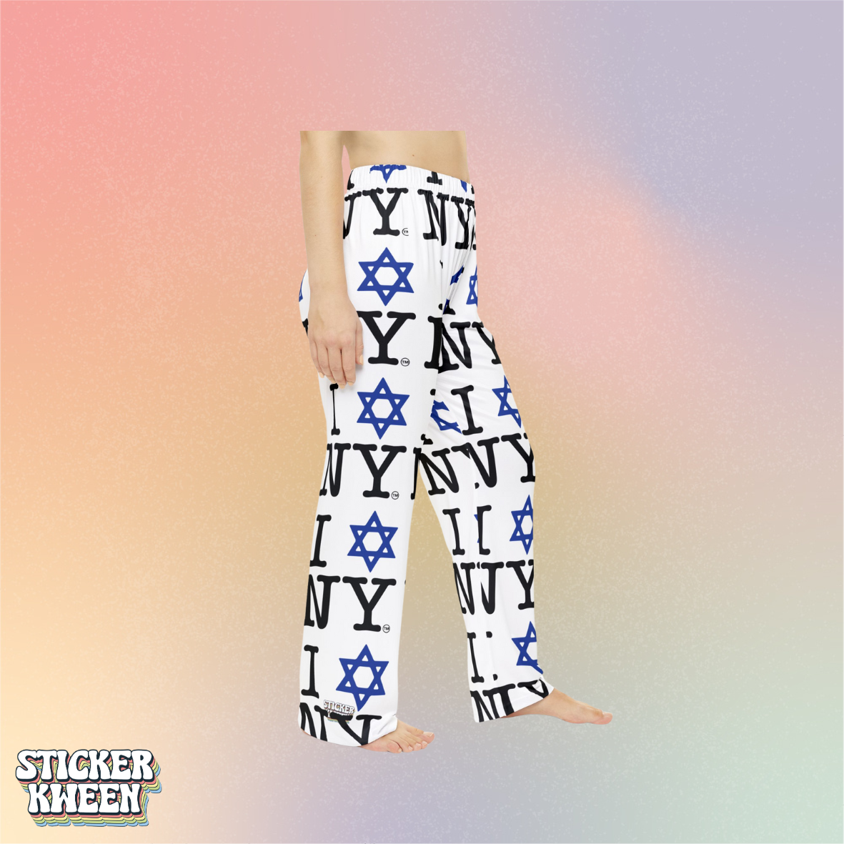 I Love NY Star of David Pajama Pants