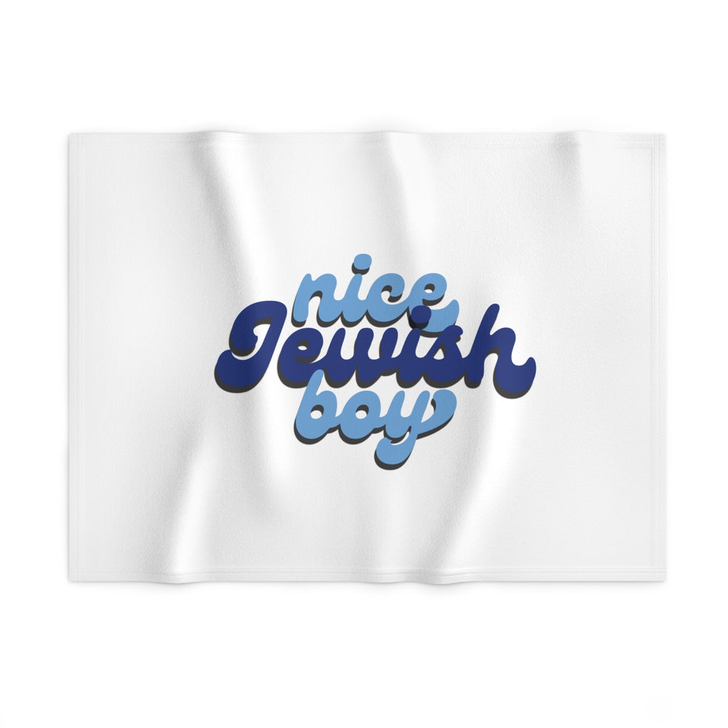 Nice Jewish Boy Baby - Soft Fleece Baby Blanket