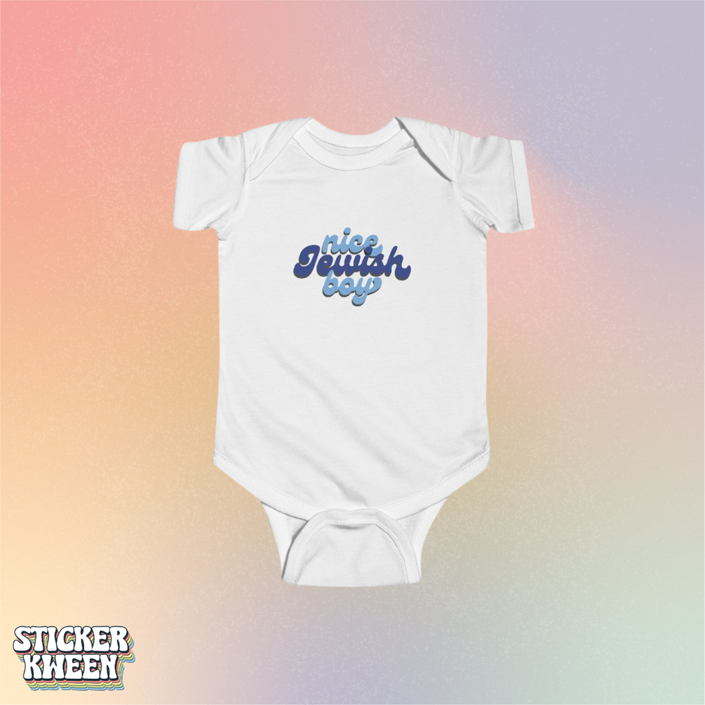 Nice Jewish Boy Infant Onesie | Jewish New York Baby Pride
