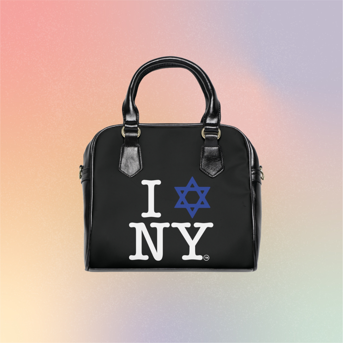 I  Love NY Jewish Star Shoulder Handbag — Jewish Pride NYC Tote