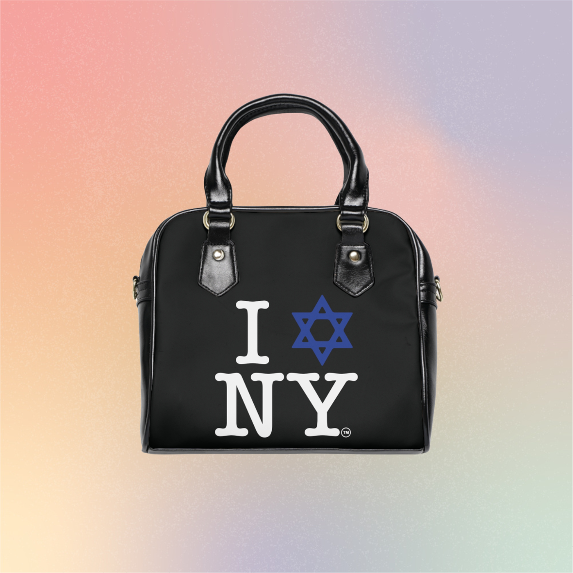 I  Love NY Jewish Star Shoulder Handbag — Jewish Pride NYC Tote