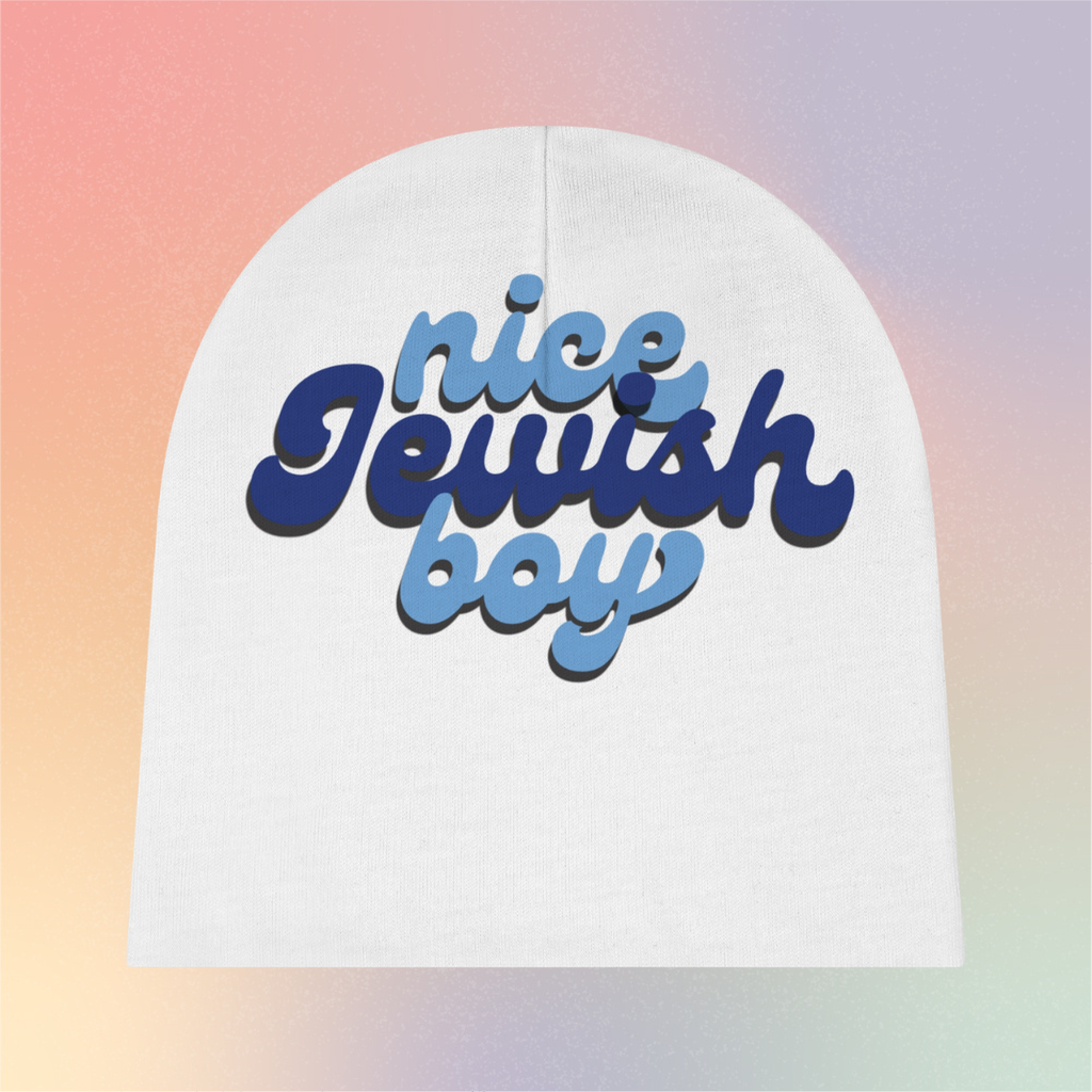 Nice Jewish Boy Baby Beanie | Jewish Pride Infant Hat