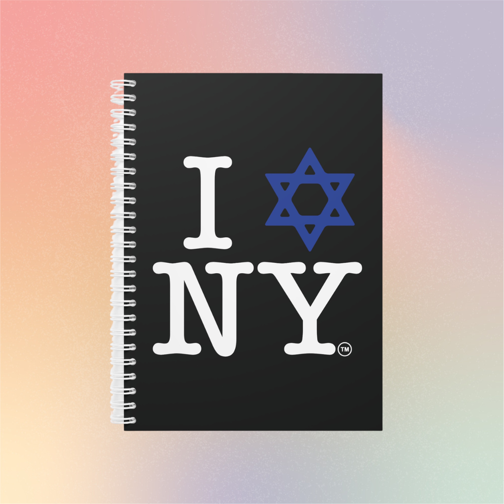 I Love NY Jewish Star Spiral Notebook | Jewish New York Pride