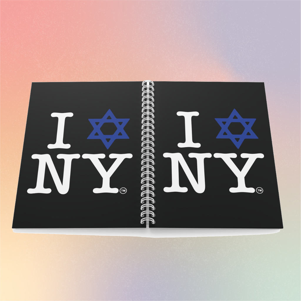 I Love NY Jewish Star Spiral Notebook | Jewish New York Pride