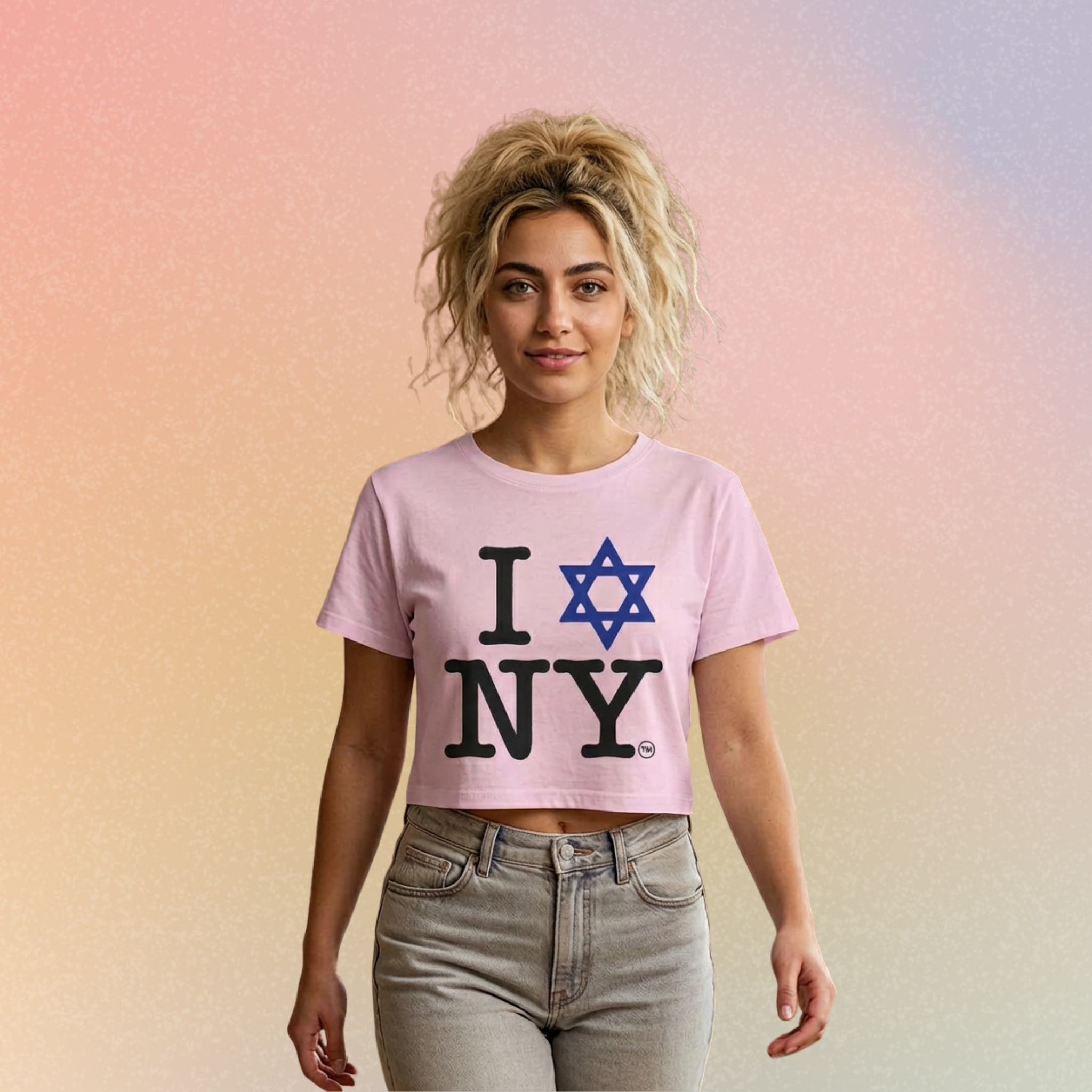 I Love NY Jewish Star Women's Baby Tee
