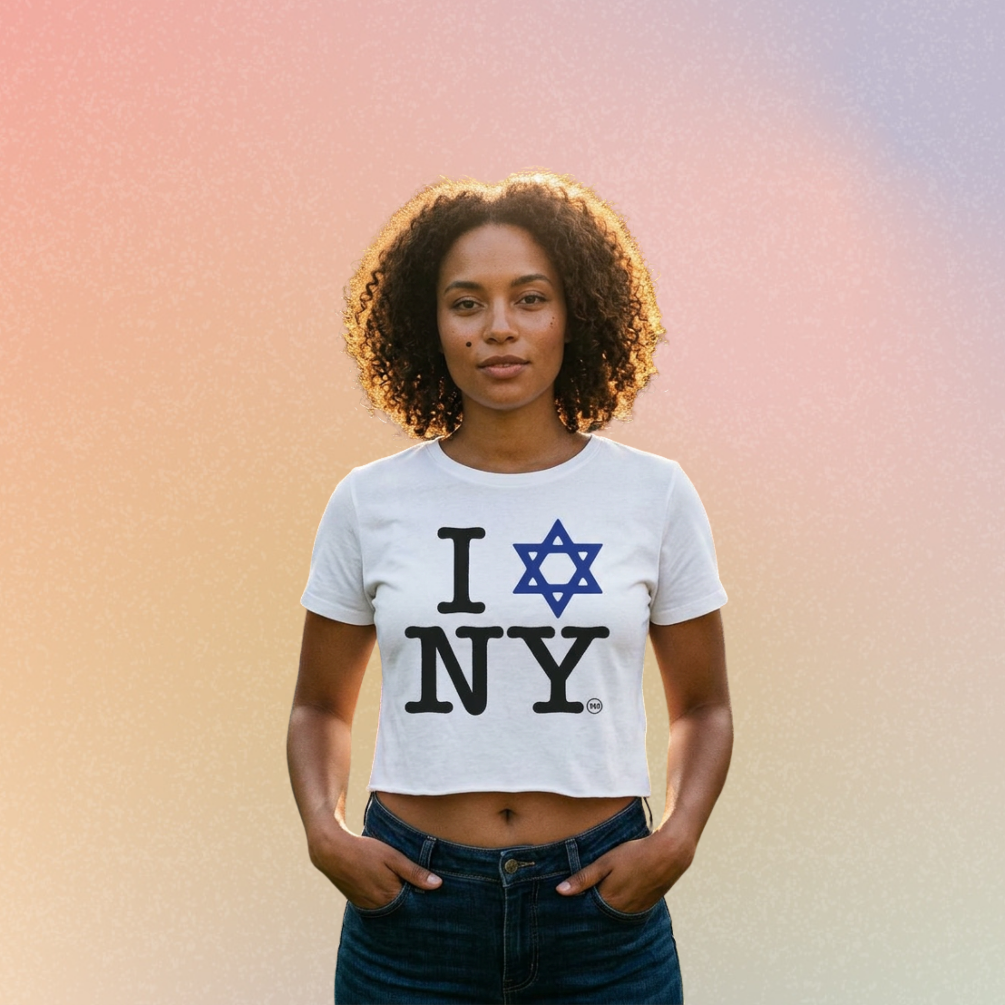 I Love NY Jewish Star Women's Baby Tee