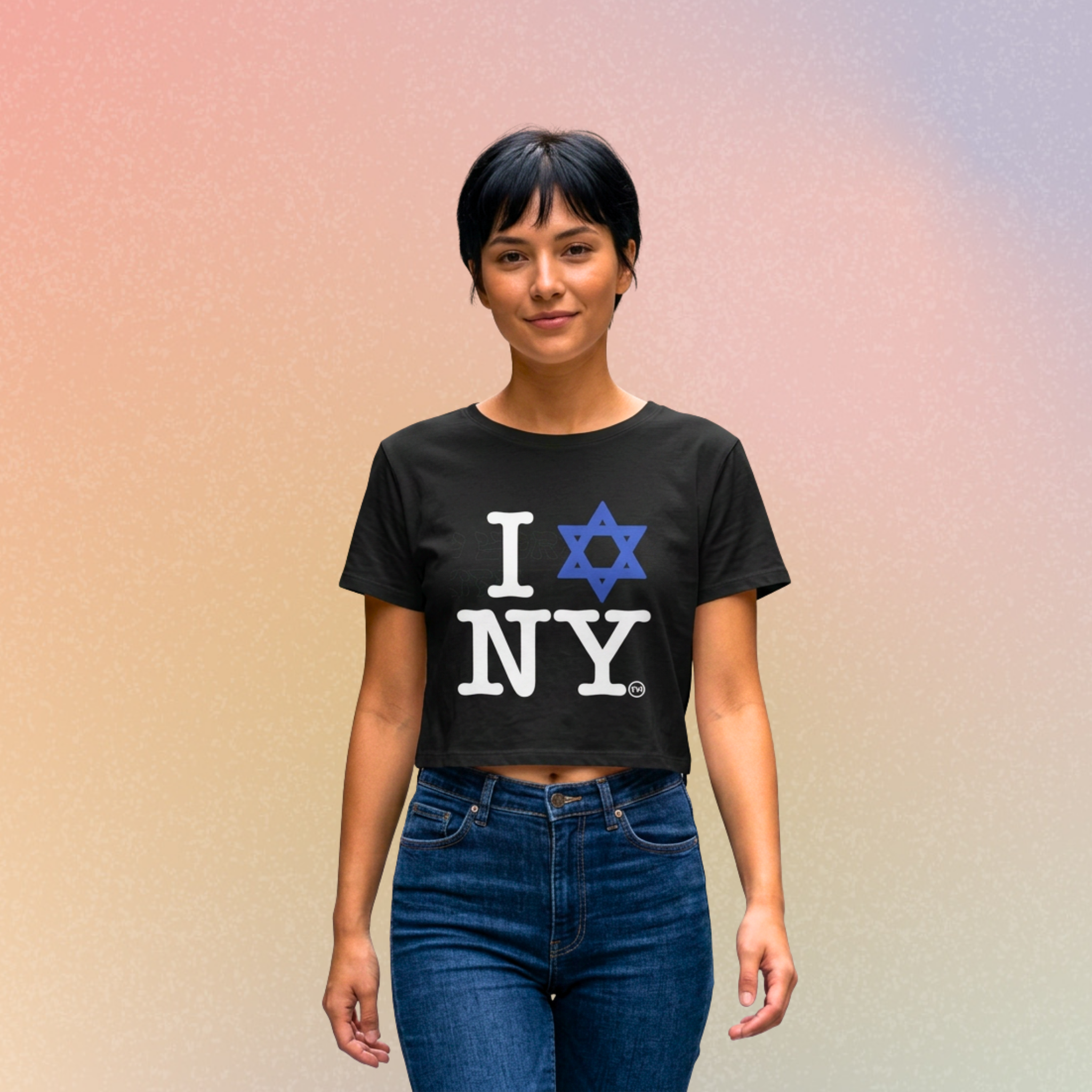 I Love NY Jewish Star Women's Baby Tee